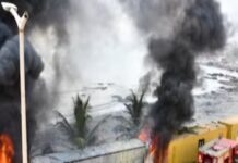 Incendie aux abords du camp Almamy Samory : d’importants dégâts enregistrés, une enquête ouverte par les autorités (DIRPA)