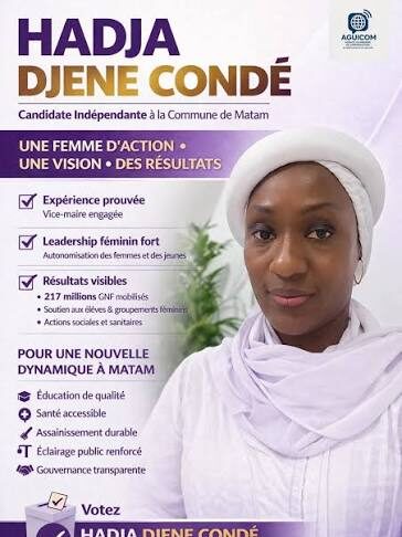 Élections communales à Matam : Hadja Djènè Condé, la voix du changement au féminin