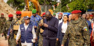 Kaloum : Mamadi Doumbouya visite des chantiers…