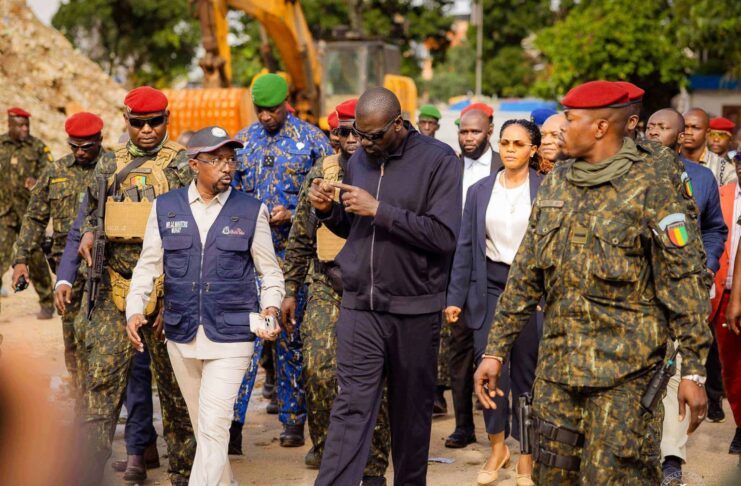 Kaloum : Mamadi Doumbouya visite des chantiers…